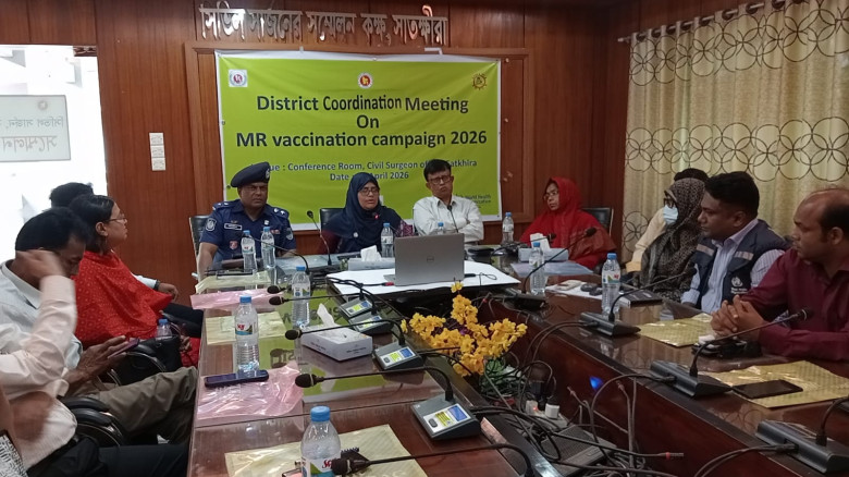সাতক্ষীরায় ২০ এপ্রিল থেকে  ১,৭৭,১৫২ শিশুকে দেওয়া হবে হাম-রুবেলা টিকা