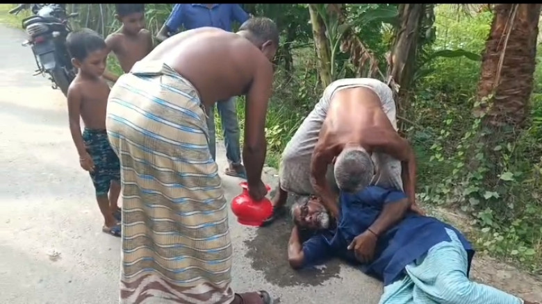 প্রতাপনগরে জমি দখল ও বৃদ্ধকে মারধরের অভিযোগ,থানায় লিখিত অভিযোগ
