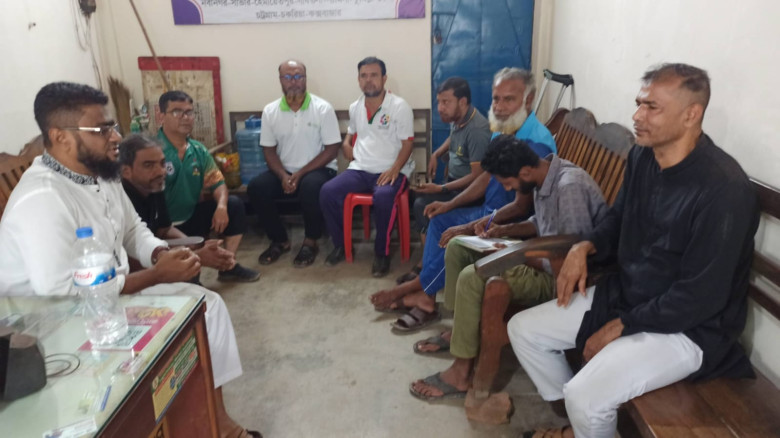 কলারোয়া সরকারি পাইলট হাইস্কুলের ফুটবল মাঠ সংরক্ষণে ব্যবস্থাপ