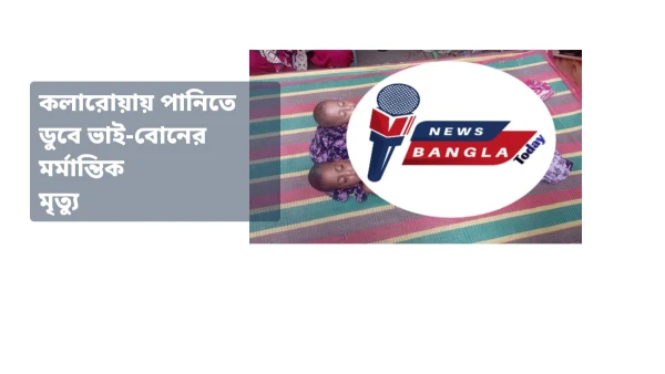 কলারোয়ায় পানিতে ডুবে ভাই-বোনের মর্মান্তিক মৃত্যু