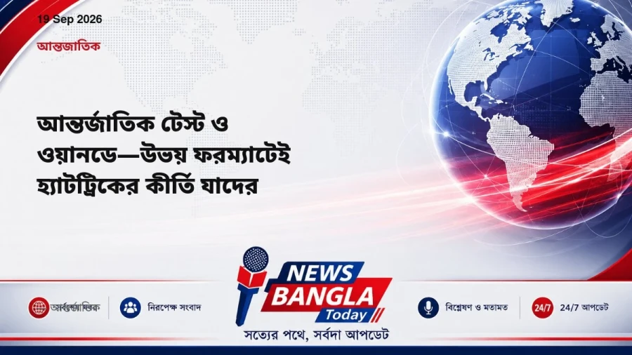 আন্তর্জাতিক টেস্ট ও ওয়ানডে—উভয় ফরম্যাটেই হ্যাটট্রিকের কীর্তি যাদের