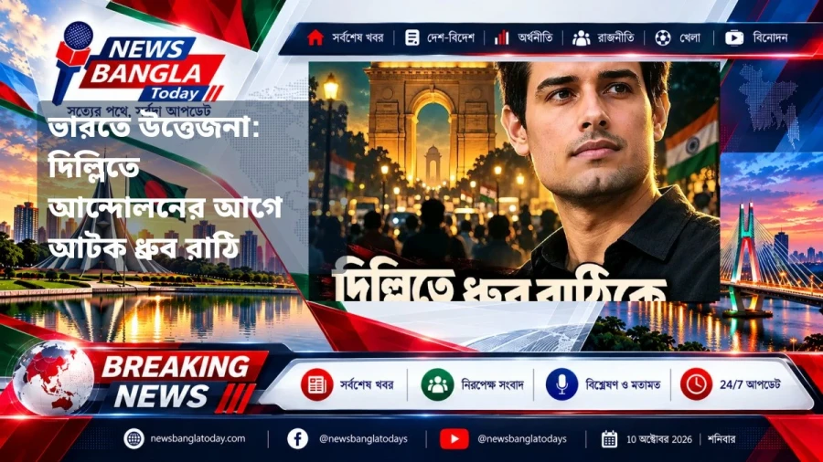 ভারতে উত্তেজনা: দিল্লিতে আন্দোলনের আগে আটক ধ্রুব রাঠি