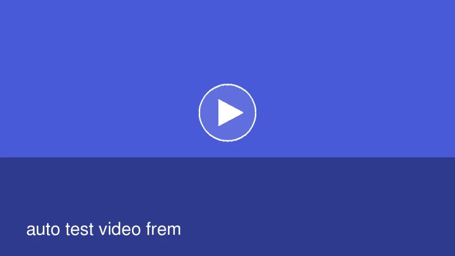 auto test video frem